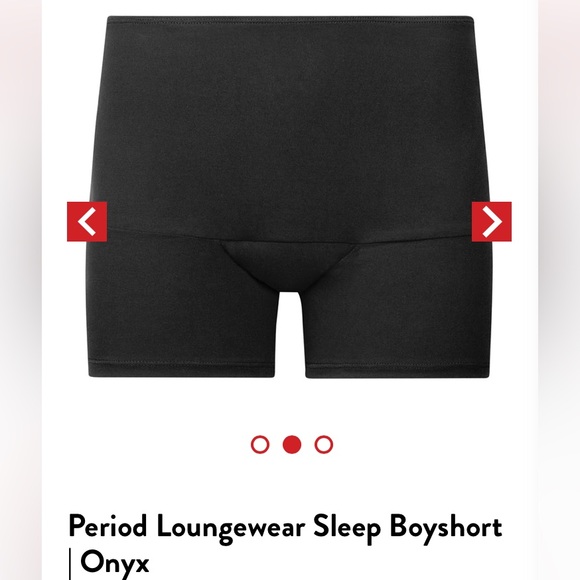 Ruby Boyshorts with Leak-Proof Protection. Size Medium. Black. {1026} - Picture 2 of 7